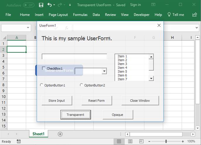 vba to add objects to a userform in excel 2011 for mac